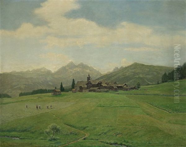 In Der Ramsau Oil Painting by Thomas Leitner