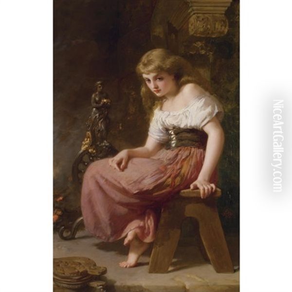 Cinderella Oil Painting by Henry Lejeune