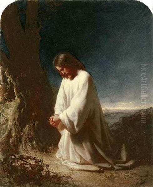 Thy Will Be Done Oil Painting by Henry Lejeune