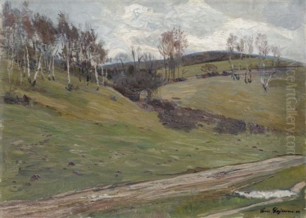 Landschaft Im Vorfruhling Oil Painting by Louis Lejeune