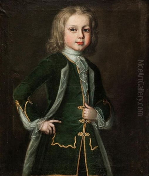 Portrait Of A Boy Standing Oil Painting by Sir Peter Lely