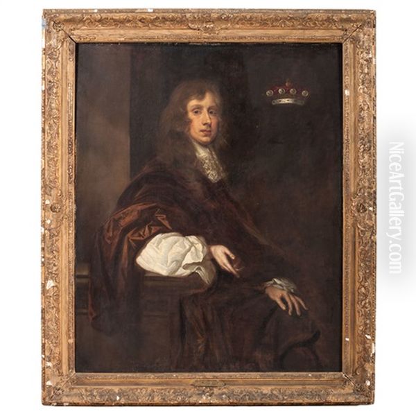 Portrait Of Sir Thomas Crew, Second Baron Crew Of Stene Oil Painting by Sir Peter Lely