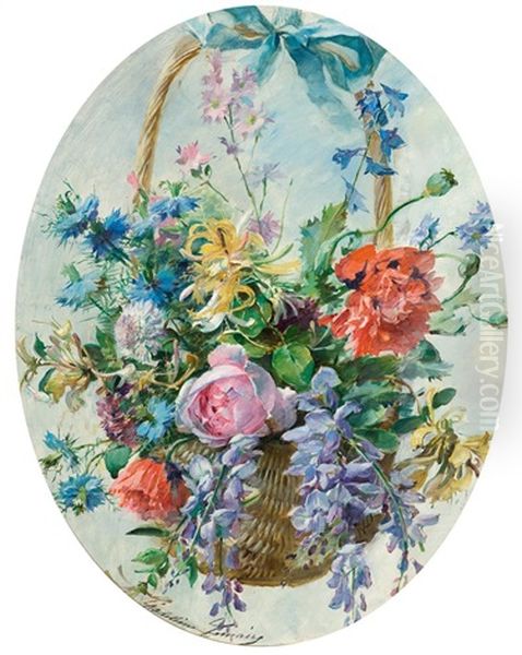 Blumenstillleben Oil Painting by Madeleine Jeanne Lemaire