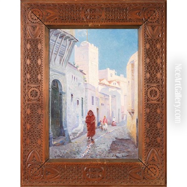 Rue Sidi Ramdan Oil Painting by Gustave Lemaitre