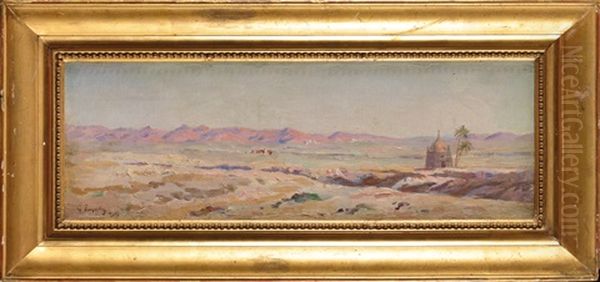 Paysage Du Sahara Oil Painting by Gustave Lemaitre