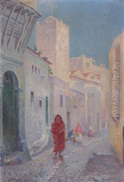 Rue Sidi Ramdan, Alger Sidi Ramdan Street, Algiers by Gustave Lemaitre