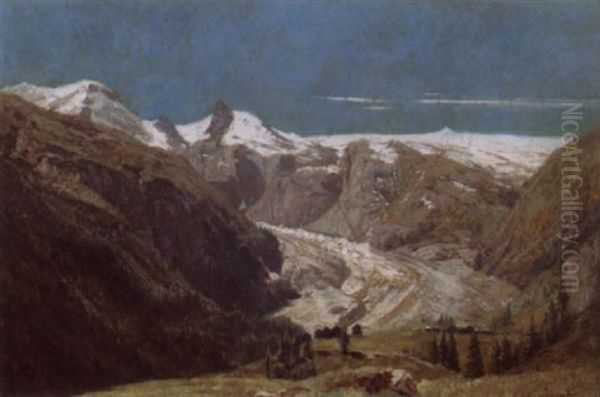 Der Aletschgletscher Im Sommer by Nathanael Lemaitre