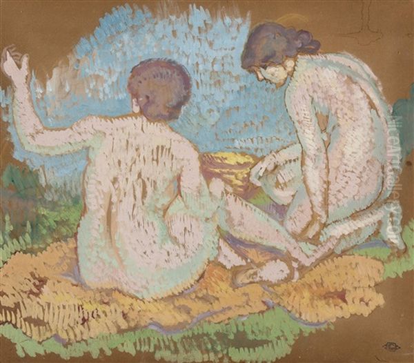 Baigneuses Oil Painting by Georges Lemmen