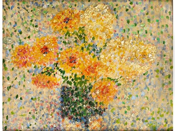 Blumenstilleben Oil Painting by Georges Lemmen