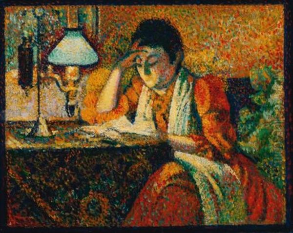 La Liseuse Oil Painting by Georges Lemmen