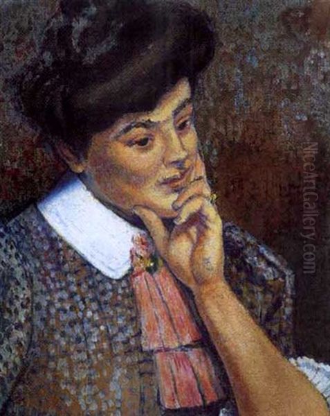 Femme En Buste Oil Painting by Georges Lemmen