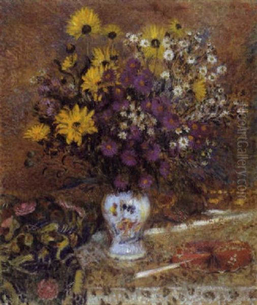 Bloemenstilleven Oil Painting by Georges Lemmen