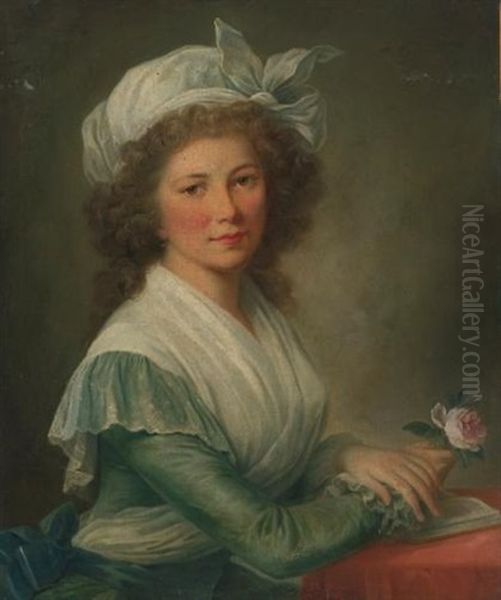 Portrait Of A Young Lady Oil Painting by Marie-Victoire Lemoine