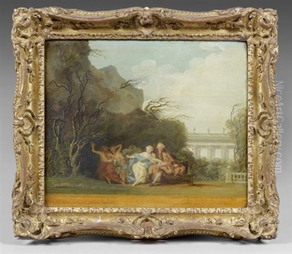 Allegorie Au Duc De Choiseul Oil Painting by Anicet Charles Gabriel Lemonnier