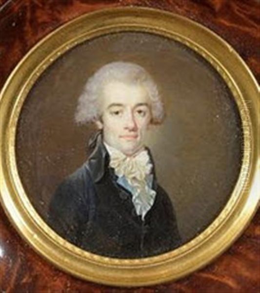 Portrait D'un Homme De Qualite, En Buste De Trois Quarts Presque De Face Oil Painting by Jean-Baptiste Lemort