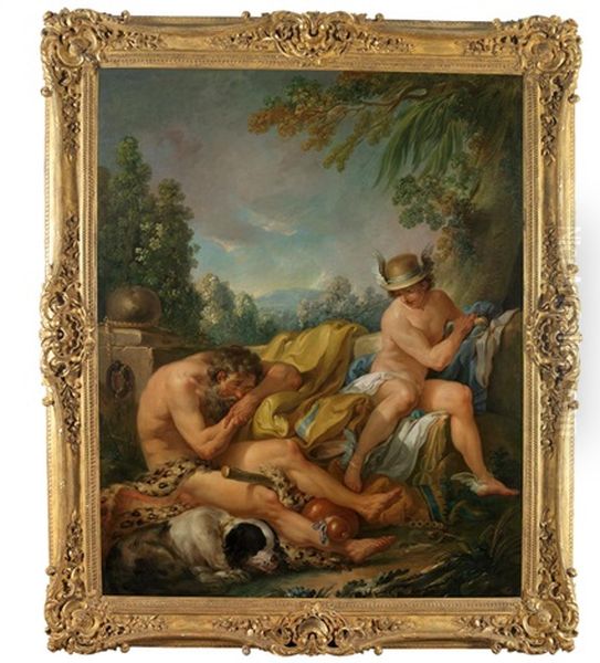 Hermes Uberlistet Argus Oil Painting by Francois Lemoyne