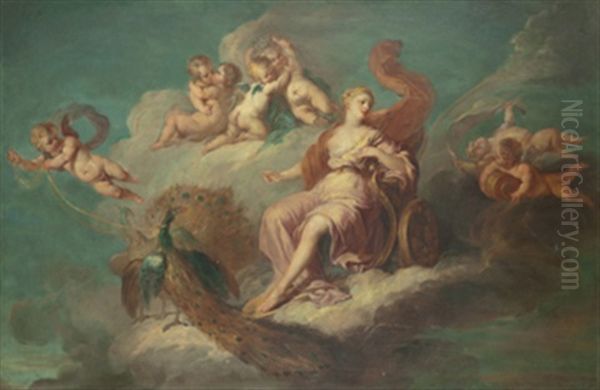 Triunfo De Juno Oil Painting by Francois Lemoyne