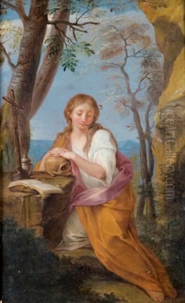 Marie Madeleine Au Desert Oil Painting by Francois Lemoyne