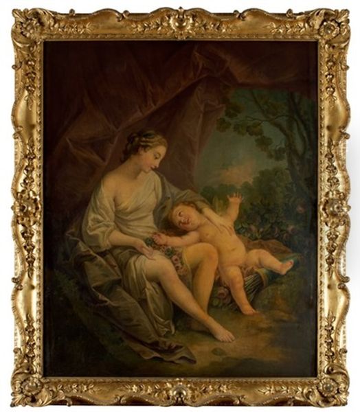 Venus Et L'amour Oil Painting by Francois Lemoyne