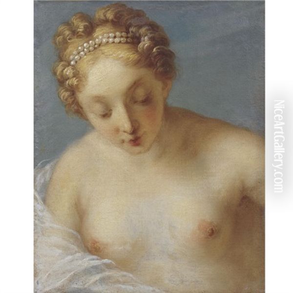 The Bather Oil Painting by Francois Lemoyne