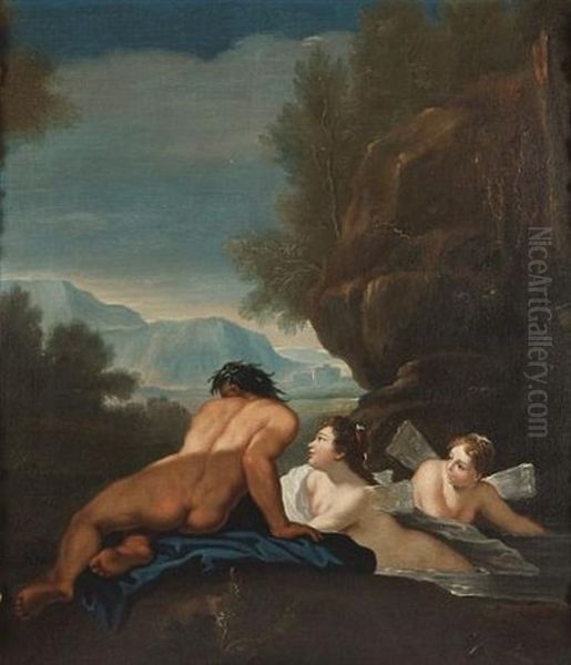 Hylas And The Naiads Oil Painting by Francois Lemoyne