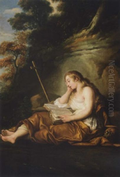 The Penitent Magdalene Oil Painting by Francois Lemoyne