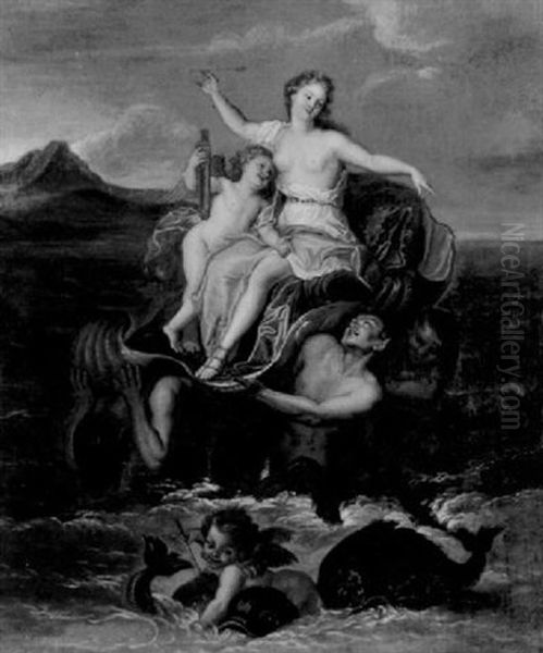 Der Triumph Der Galatea Oil Painting by Francois Lemoyne