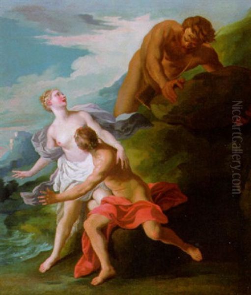 Mythologische Szene Oil Painting by Francois Lemoyne