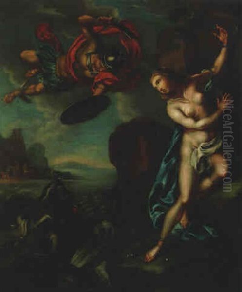 Perseus And Andromeda Oil Painting by Francois Lemoyne