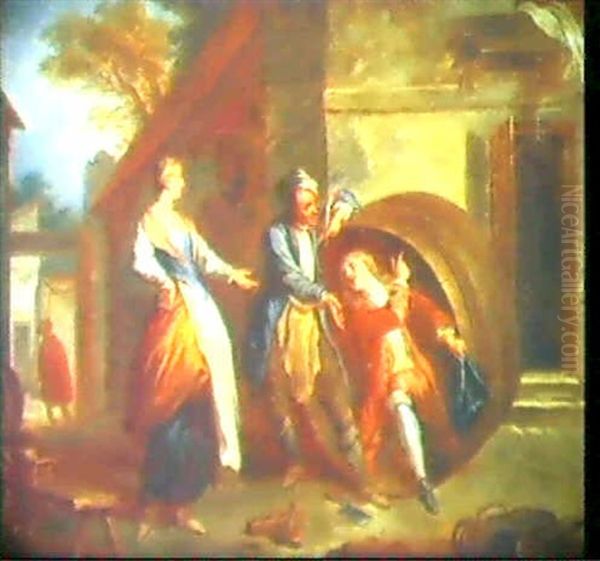 Le Cuvier Oil Painting by Francois Lemoyne