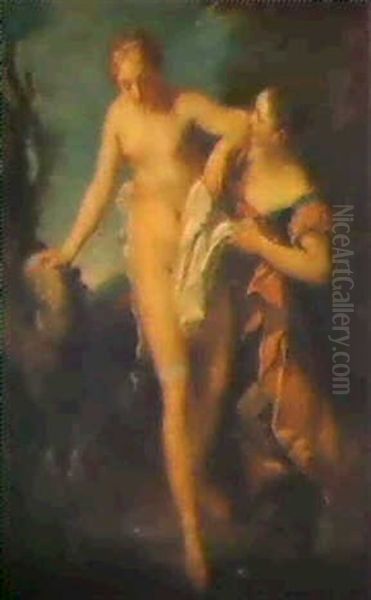 The Bathers Oil Painting by Francois Lemoyne