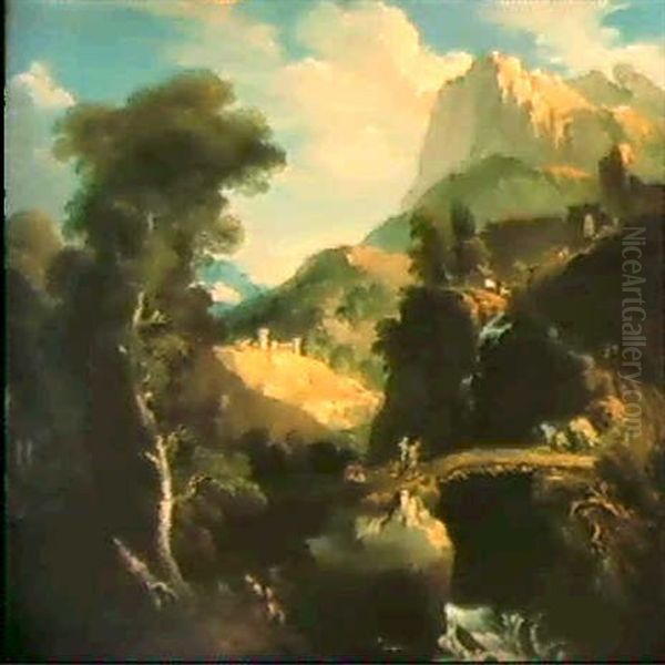 Paysage Pittoresque Oil Painting by Francois Lemoyne