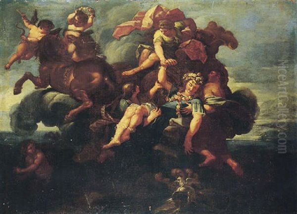 The Abduction Of Rinaldo Oil Painting by Giovanni Battista Lenardi