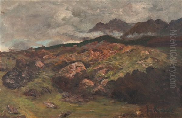 Im Gebirge Oil Painting by Franz Seraph von Lenbach