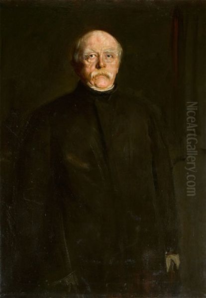 Otto Count Von Bismarck Oil Painting by Franz Seraph von Lenbach