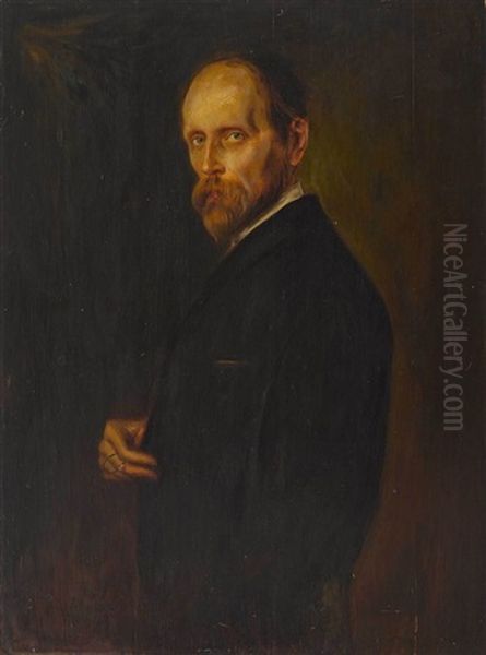 Joseph Von Kopf Oil Painting by Franz Seraph von Lenbach