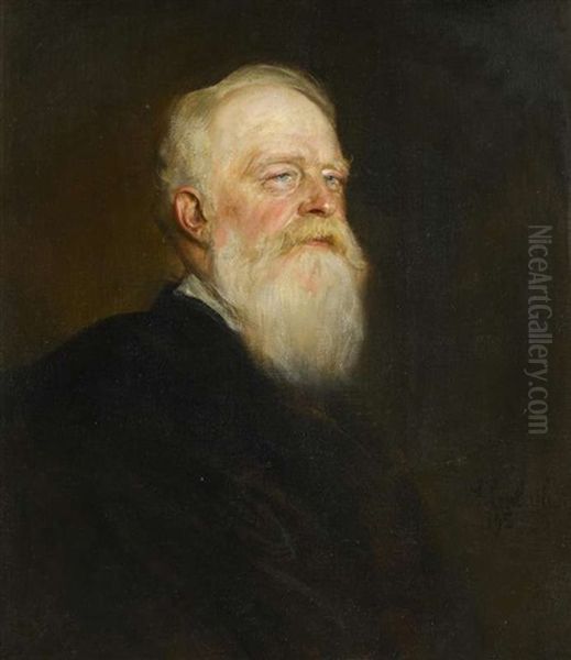 Portrat Eines Bartigen Mannes Oil Painting by Franz Seraph von Lenbach