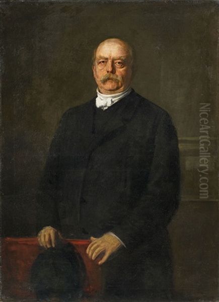 Bildnis Otto Von Bismarck Oil Painting by Franz Seraph von Lenbach