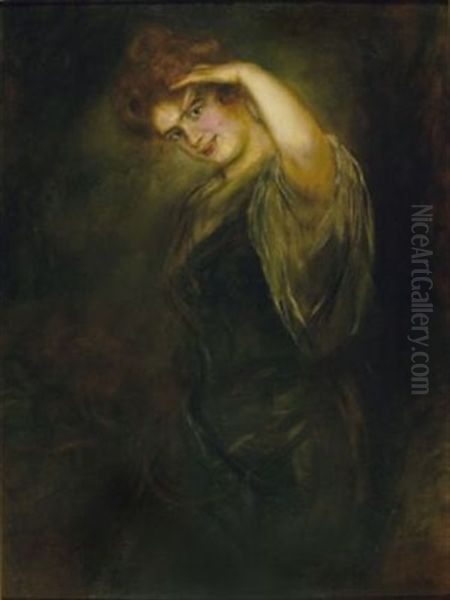 Portrat Einer Dame Oil Painting by Franz Seraph von Lenbach