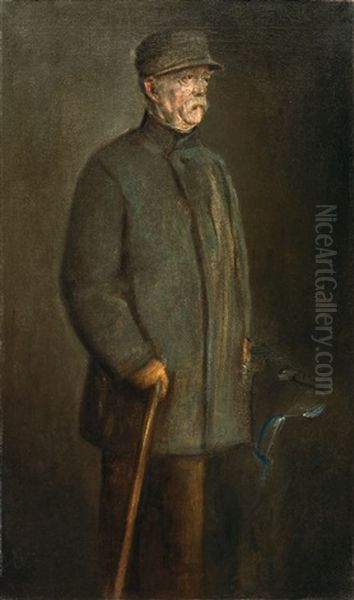 Bismarck Als Jager Oil Painting by Franz Seraph von Lenbach