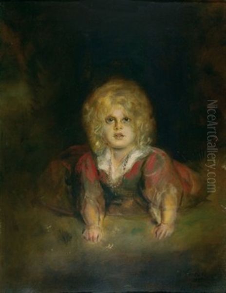 Marion Lenbach Oil Painting by Franz Seraph von Lenbach