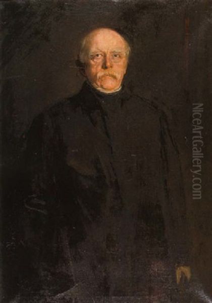 Otto Furst Von Bismarck-schonhausen Oil Painting by Franz Seraph von Lenbach