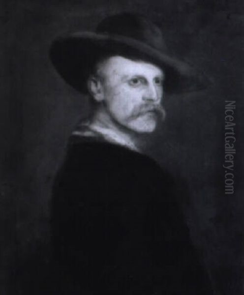 Der Polarforscher Fridtjof Nansen (1861-1930) Oil Painting by Franz Seraph von Lenbach