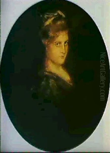 Lily Merk Oil Painting by Franz Seraph von Lenbach