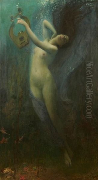 La Mort De Sapho Oil Painting by Charles Amable Lenoir