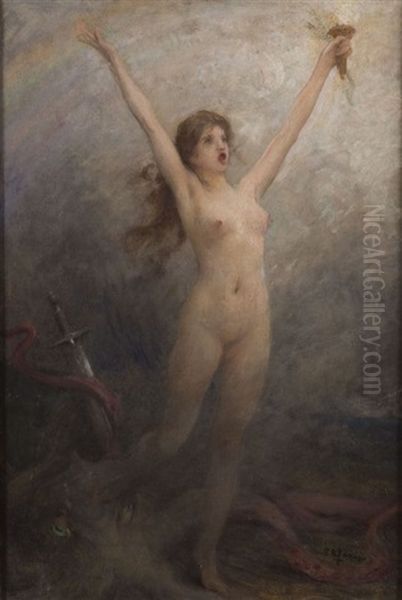 Victoire Oil Painting by Charles Amable Lenoir