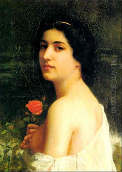 La Rose Oil Painting by Charles Amable Lenoir