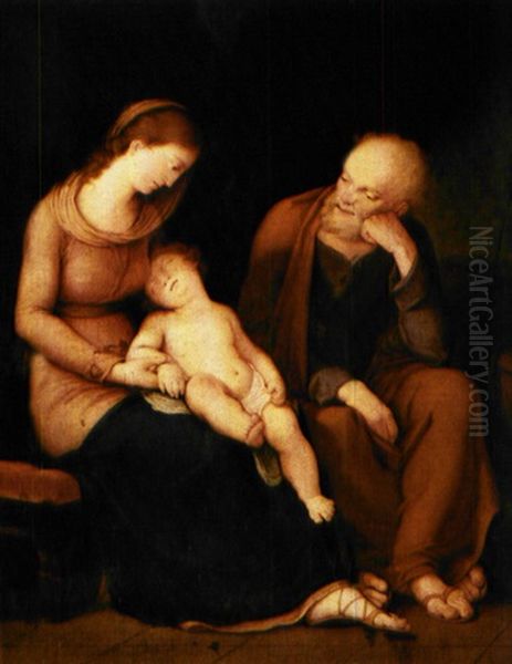 Den Hellige Familie Oil Painting by Andries Cornelis Lens