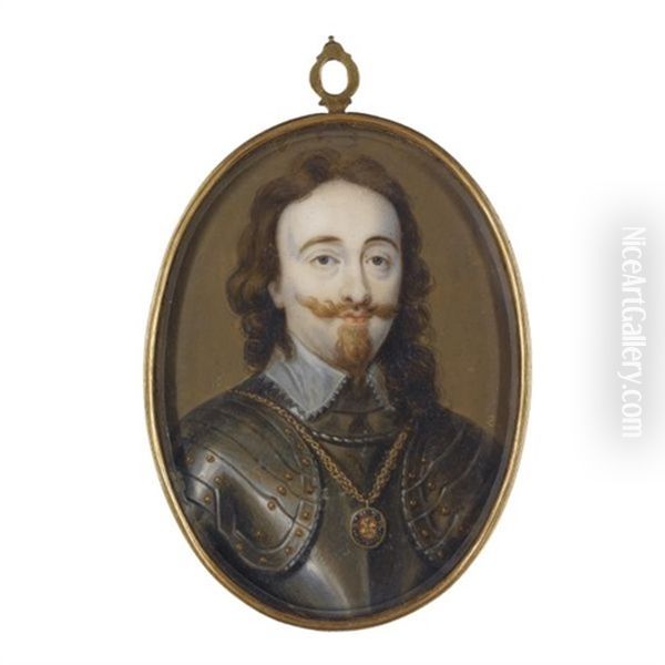 Portrait Of King Charles I Of England And Scotland Oil Painting by Bernard (Goupy) Lens III