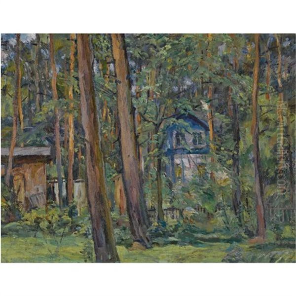 Peski Oil Painting by Aristarkh Vasilevich Lentulov